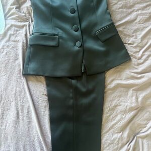 Zara Black Pantsuit Structured Design